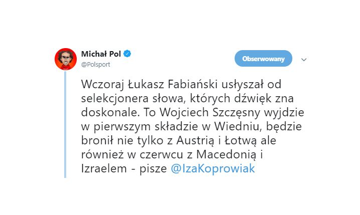 Jerzy Brzęczek wybrał bramkarza numer 1!